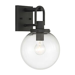 Wenston 1-Light Outdoor Wall Mount in Sand Coal