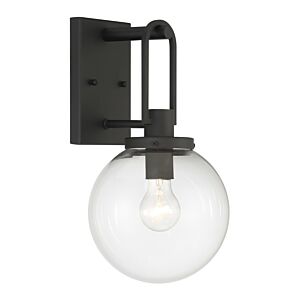 Wenston 1-Light Outdoor Wall Mount in Sand Coal