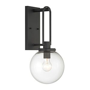 Wenston 1-Light Outdoor Wall Mount in Sand Coal