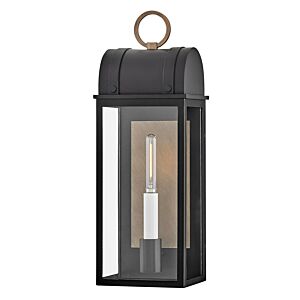 Campbell 1-Light LED Outdoor Wall Mount in Black