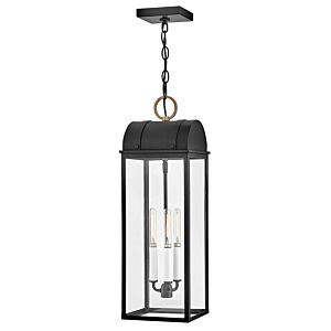 Campbell 3-Light LED Hanging Lantern in Black