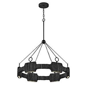 Raffi LED Chandelier in Carbon Black