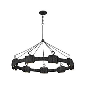 Raffi LED Chandelier in Carbon Black