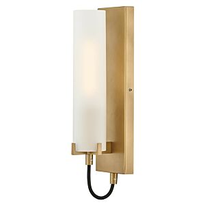 Ryden 1-Light LED Wall Sconce in Heritage Brass