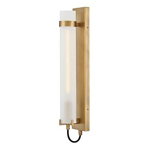 Ryden 1-Light LED Wall Sconce in Heritage Brass