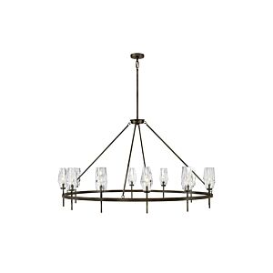 Ana 12-Light LED Chandelier in Black Oxide