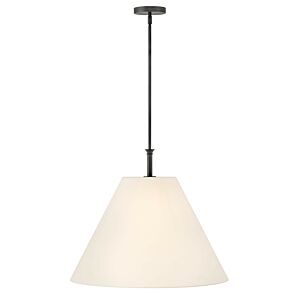 Greta 1-Light LED Pendant in Blackened Brass