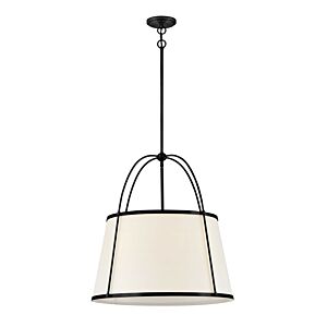 Clarke 4-Light LED Chandelier in Black