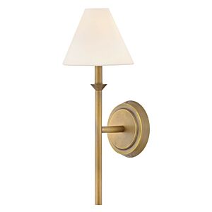 Greta 1-Light LED Wall Sconce in Heritage Brass