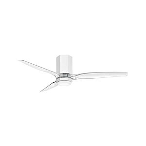 Facet 52" Hugger Ceiling Fan in Matte White