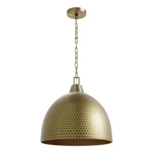 Arrco 3-Light Pendant in Aged Brass