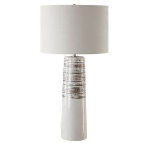 Haven 1-Light Table Lamp in Brushed Plated Nickel