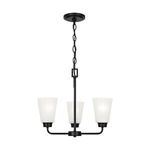 Kerrville 3-Light Chandelier in Midnight Black