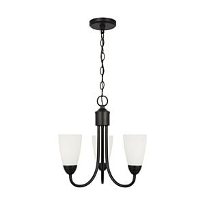 Seville 3-Light Chandelier in Midnight Black