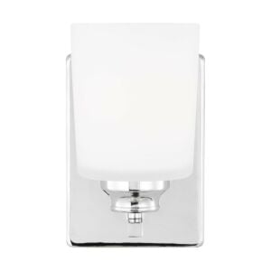 Vinton 1-Light Wall with Bathroom Vanity Lightroom Vanity Light Sconce in Chrome