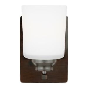 Vinton 1-Light Wall with Bathroom Vanity Lightroom Vanity Light Sconce in Bronze