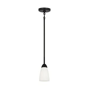 Seville 1-Light Mini Pendant in Midnight Black