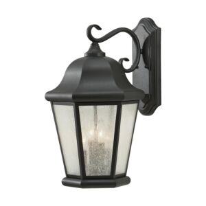 Martinsville 4-Light Outdoor Wall Lantern in Black