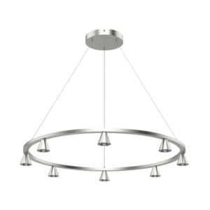 Dune LED Chandelier in Brushed Nickel