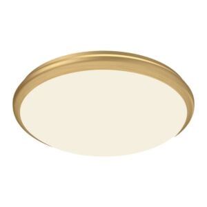 Malta LED Flush Mount in Brushed Gold