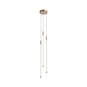 Motif LED Pendant in Brushed Gold