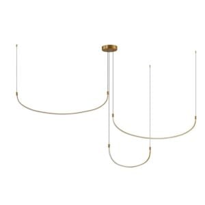 Talis LED Pendant in Brushed Gold