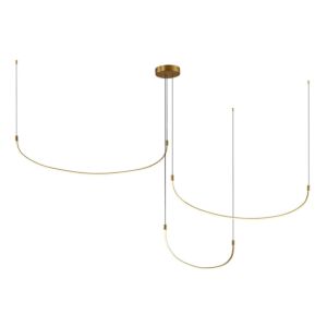 Talis LED Pendant in Brushed Gold