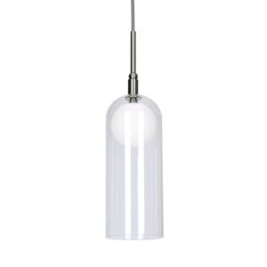 Stylo LED Pendant in Brushed Nickel