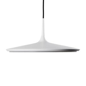 Disc LED Pendant in White