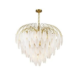 Alessia 24-Light 2Chandelier in Brushed Brass