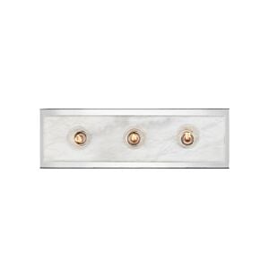 Berdine 3-Light Bathroom Vanity Light Wall Sconce in Natural with Polished Nickel