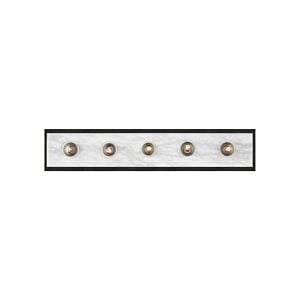 Berdine 5-Light Wall Sconce in Natural with Oil Rubbed Bronze