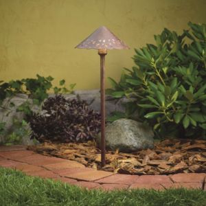 Kichler 3000K LED Hammered Roof Path in Textured Tannery Bronze