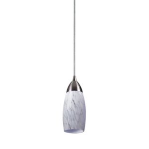 Milan 1-Light Mini Pendant in Satin Nickel