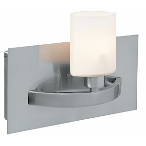 Cosmos 1-Light Wall Sconce in Brushed Steel