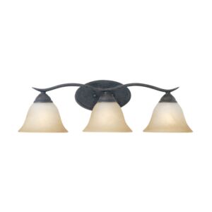 Prestige 3-Light Bathroom Vanity Light in Sable Bronze