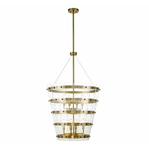 Ventari 8-Light Pendant in Warm Brass