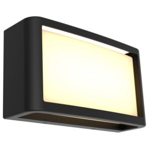 Malibu 1-Light LED Outdoor Wall Mount in Black