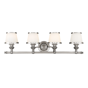  Milton Bathroom Vanity Light in Polished Nickel