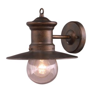 Maritime 1-Light Outdoor Wall Sconce in Hazelnut Bronze