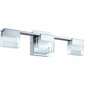 Vicino 3-Light LED Bathroom Vanity Light in Chrome