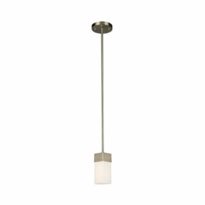 Novela 1 Light 5.12 inch Brushed Nickel Mini Pendant Ceiling Light