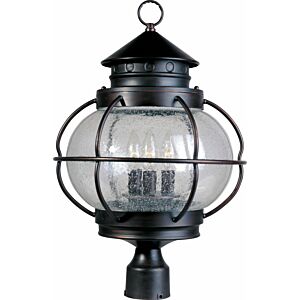 Portsmouth 3-Light Outdoor Pole with Post Lantern in Oil Rubbed Bronze