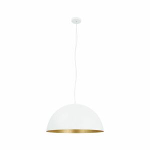 Rafaelino 1-Light Pendant in White, Gold