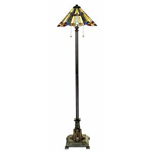 Inglenook 2-Light Floor Lamp in Valiant Bronze