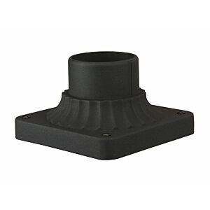 Craftmade Pole Adapter Cast 4" Outdoor Post Light Posts in Textured Matte Black