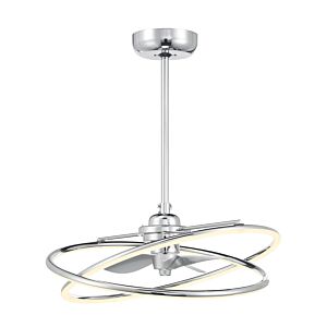 Dorado LED Fan D'Lier in Polished Chrome