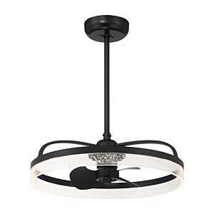 Lyria LED Fan D'Lier in Matte Black