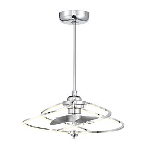 Hydra LED Fan D'Lier in Polished Chrome