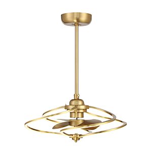 Hydra LED Fan D'Lier in Warm Brass